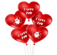 Toptan I Love You Kalp Şeklinde Balon 100 Adet