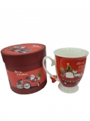 Toptan Noel Babalı Hediye Kutulu Mug Kupa Bardak