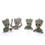 Toptan Groot Anime Figür 4'Lü Saksı Set Biblo